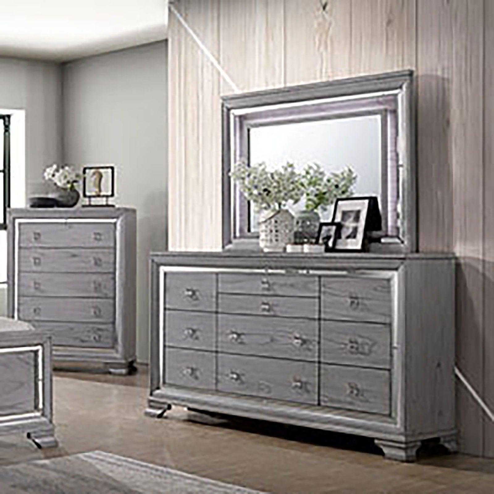 Furniture of America - Alanis - Dresser - Light Gray - 5th Avenue Furniture