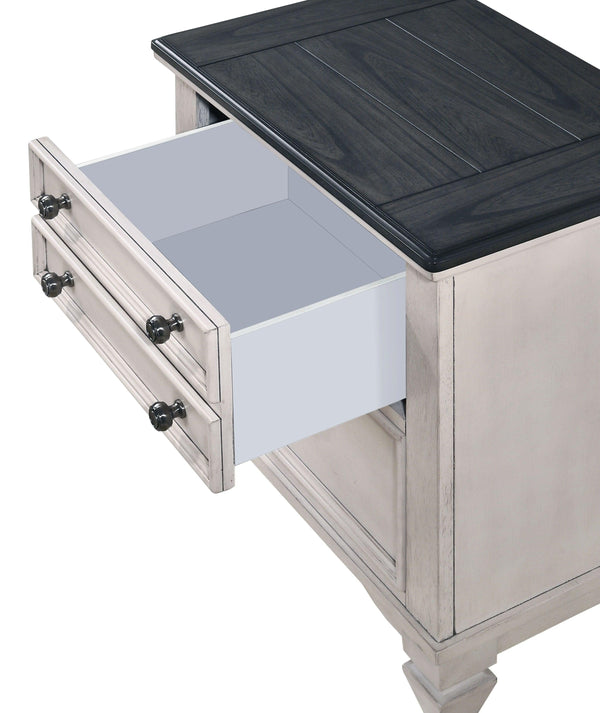 Crown Mark - Sawyer - Accent Nightstand - Beige - 5th Avenue Furniture