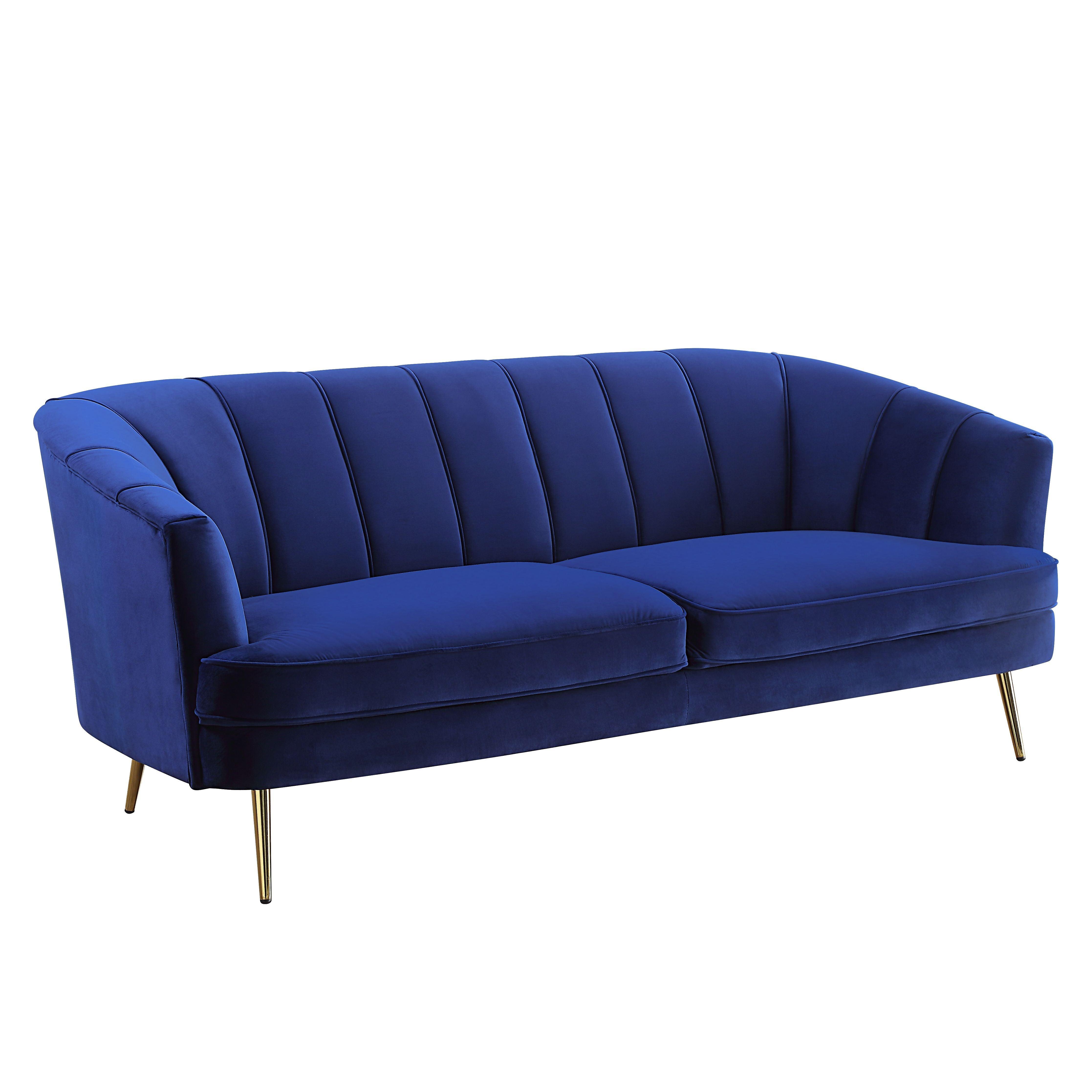 ACME - Eivor - Sofa - Blue Velvet - 5th Avenue Furniture