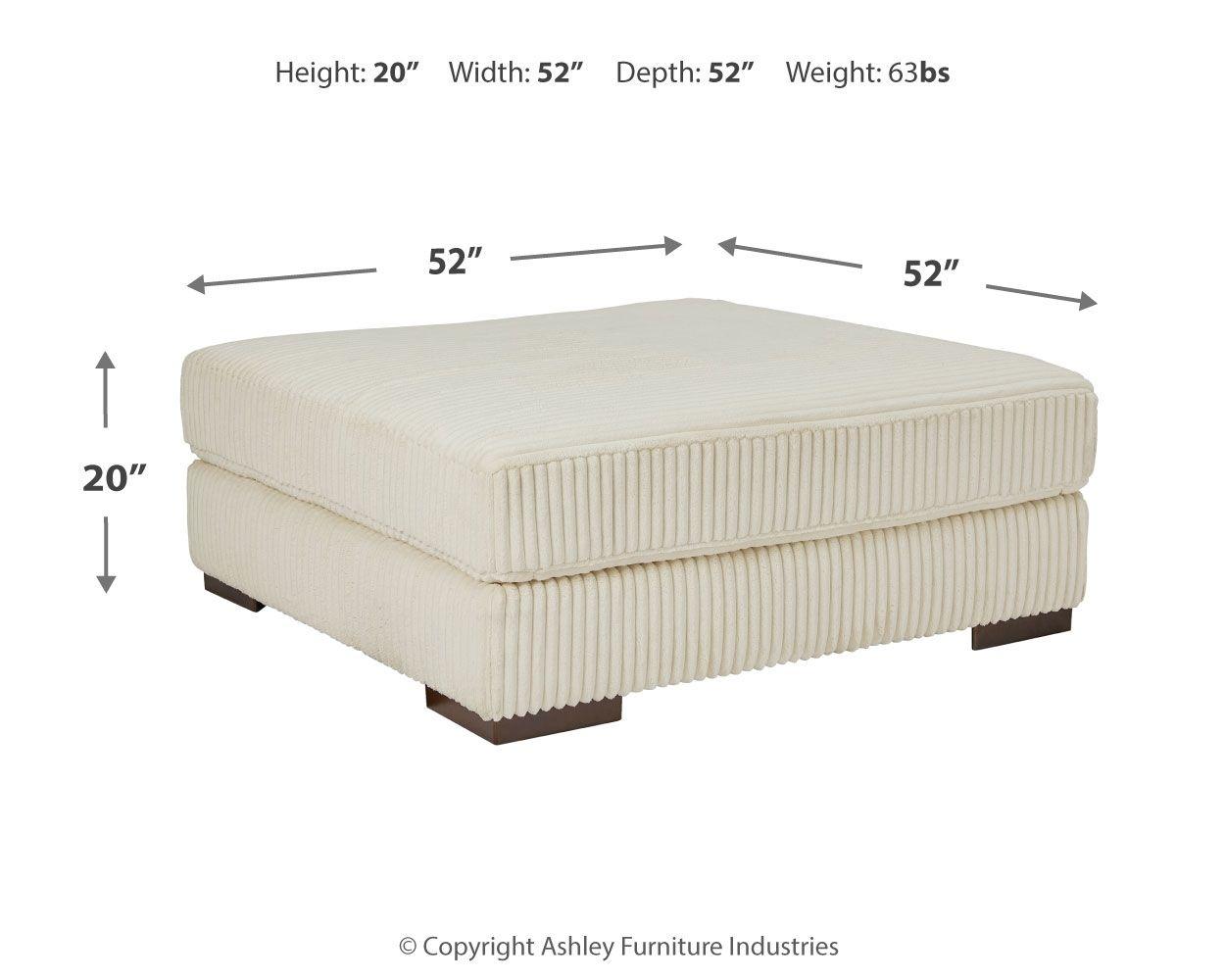 Signature Design by Ashley® - Lindyn - Oversized Accent Ottoman - 5th Avenue Furniture