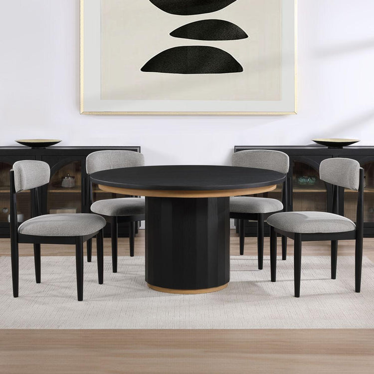 Steve Silver Furniture - Magnolia - Cathedral Doored Server - Black - 5th Avenue Furniture