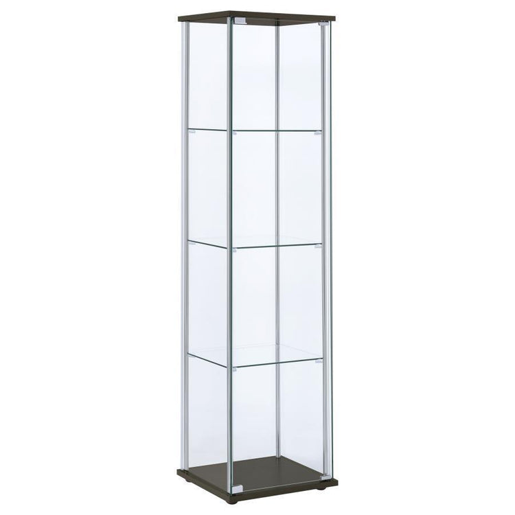 CoasterEveryday - Bellatrix - Rectangular 4-shelf Curio Cabinet - 5th Avenue Furniture