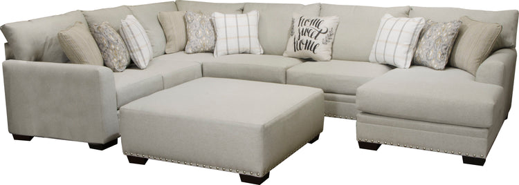 Middleton Modular Sectional - Cocktail Ottoman - Cement - 18" - 5th Avenue Furniture