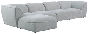 Meridian Furniture - Miramar - Modular Sectional 5 Piece - Gray - 5th Avenue Furniture