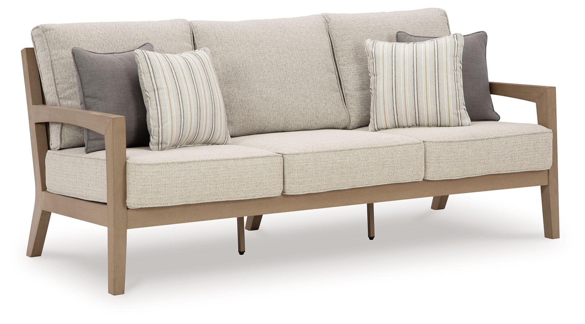 Signature Design by Ashley® - Hallow Creek - Driftwood - Sofa With Cushion - 5th Avenue Furniture