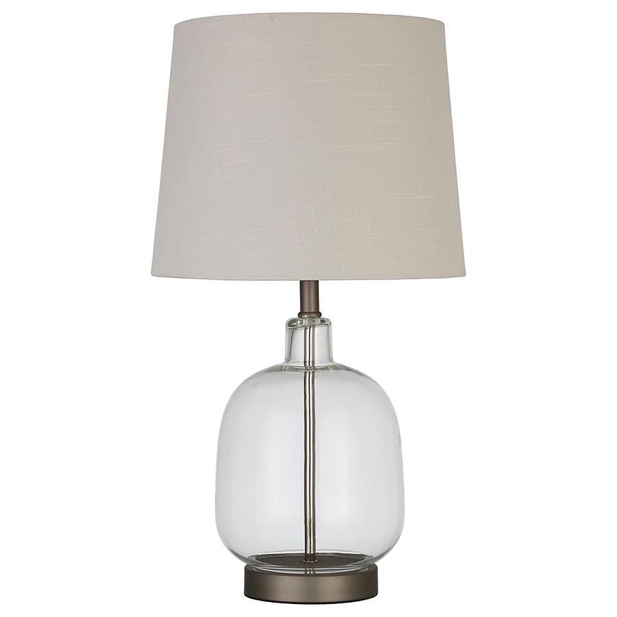 CoasterEveryday - Costner - Empire Table Lamp - Beige And Clear - 5th Avenue Furniture