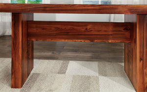 Furniture of America - Bonneville - Dining Table - Brown Cherry / Black - 5th Avenue Furniture