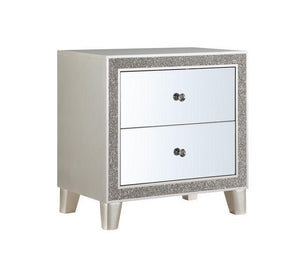 ACME - Sliverfluff - Nightstand - Mirrored & Champagne Finish - 5th Avenue Furniture