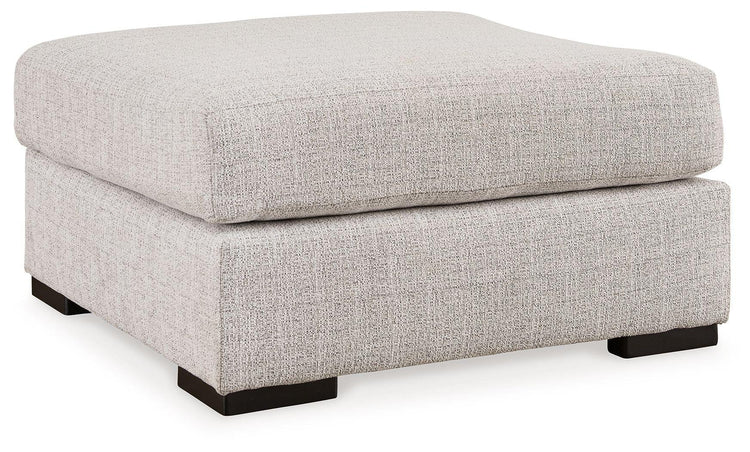 Ashley® - Larce - Stone - Oversized Accent Ottoman - 5th Avenue Furniture