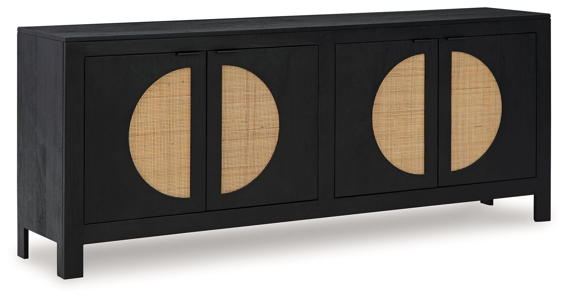 Cliffiings - Black / Natural - Accent Cabinet - 5th Avenue Furniture
