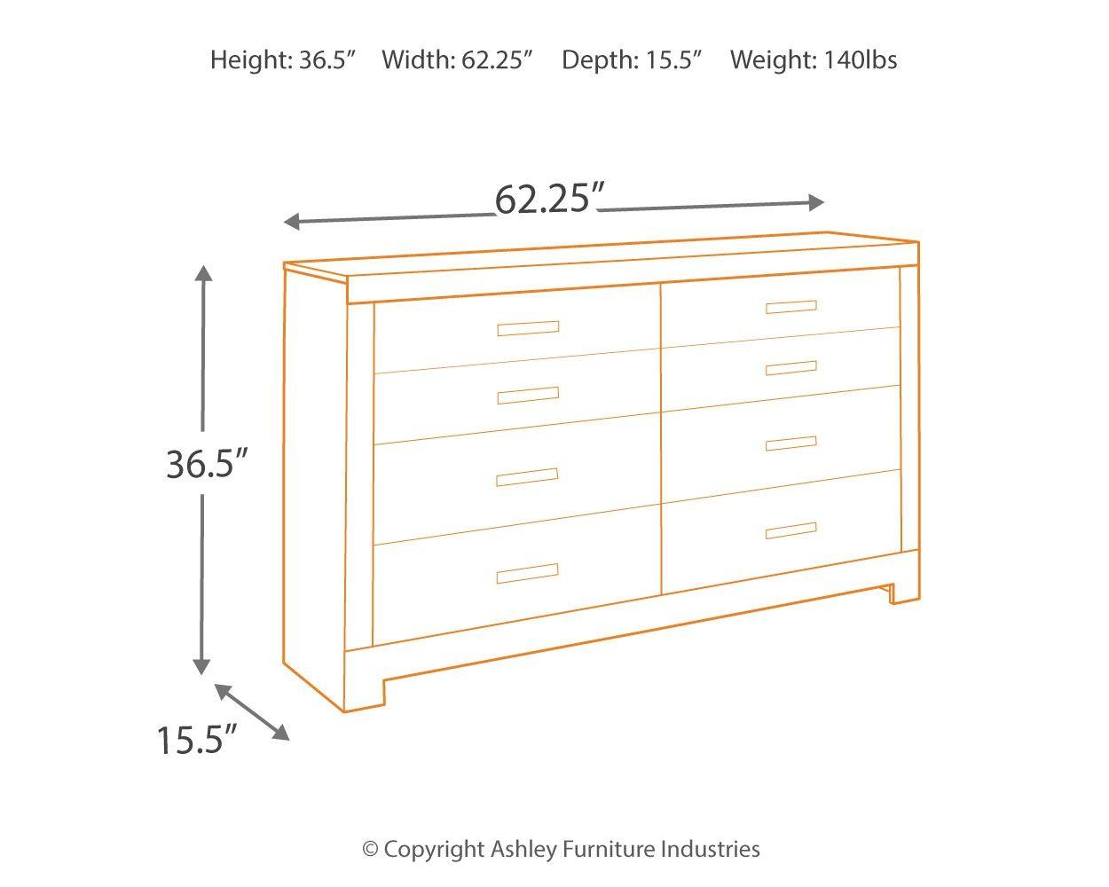 Ashley Furniture - Culverbach - Dresser - 5th Avenue Furniture