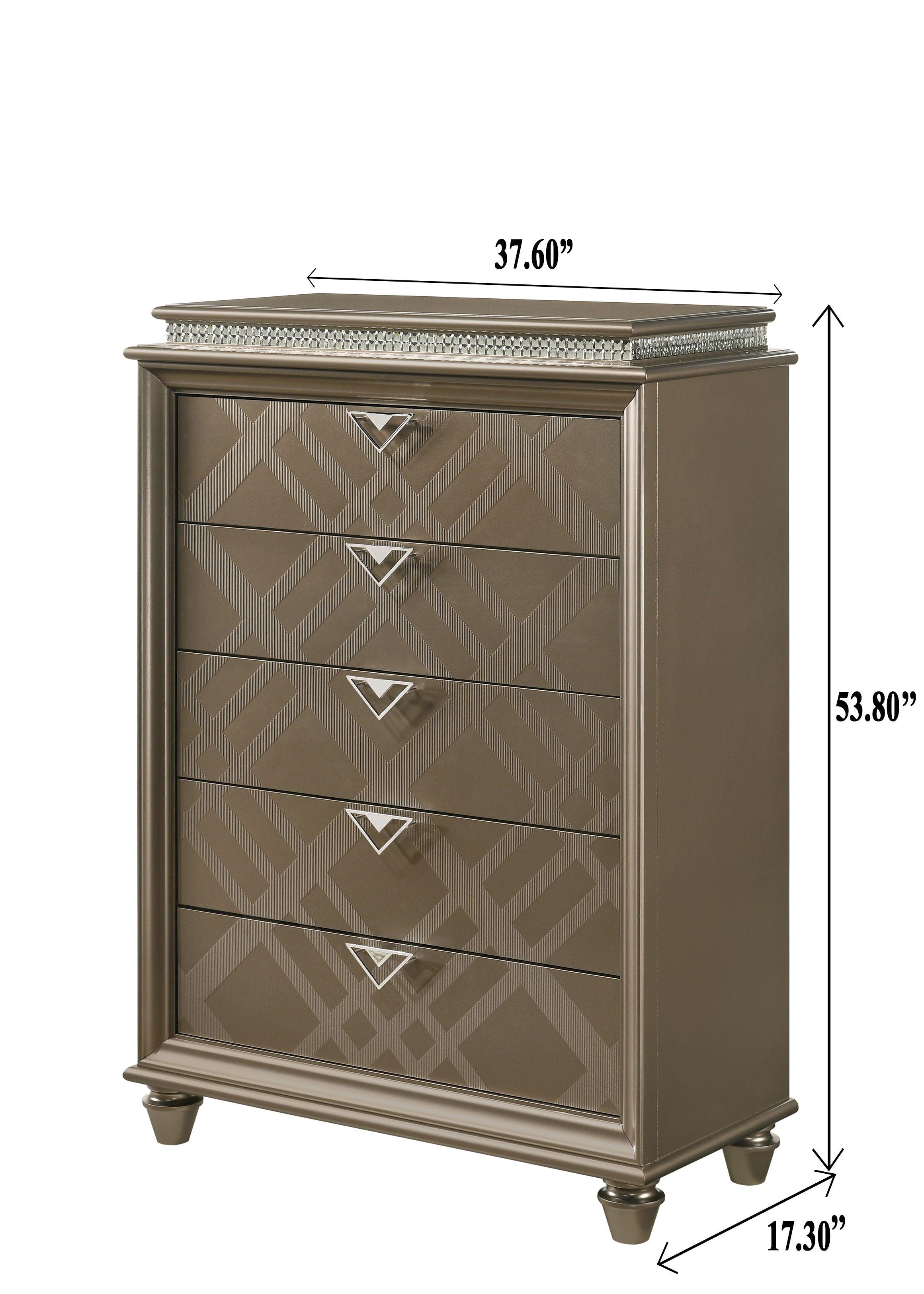 Crown Mark - Cristal - Chest - Brown - 5th Avenue Furniture