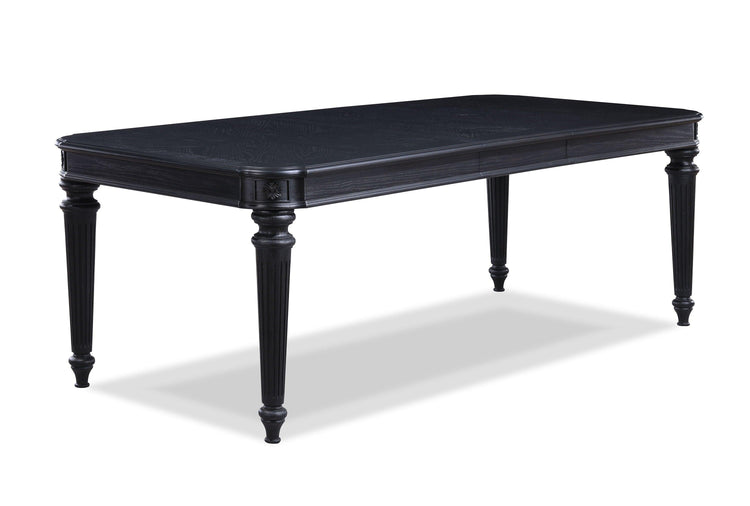 Crown Mark - Kingsbury - Dining Table (18 Leaf) - Black - 5th Avenue Furniture