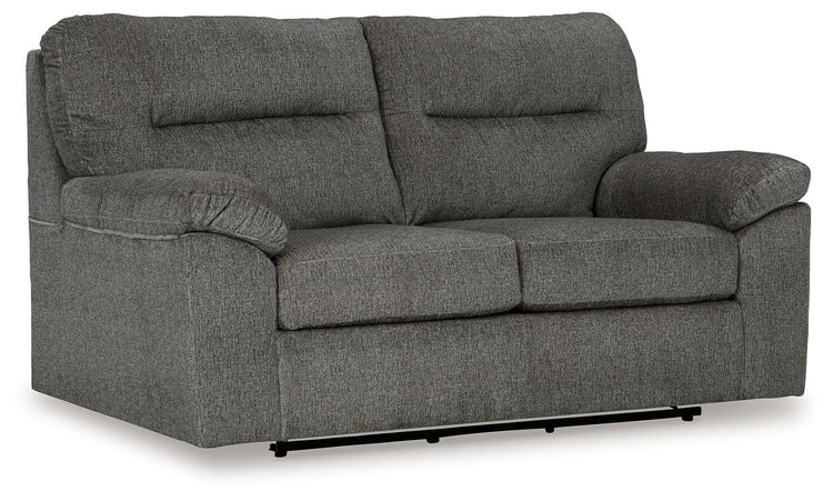 Signature Design by Ashley® - Bindura - Mineral - Glider Loveseat - 5th Avenue Furniture