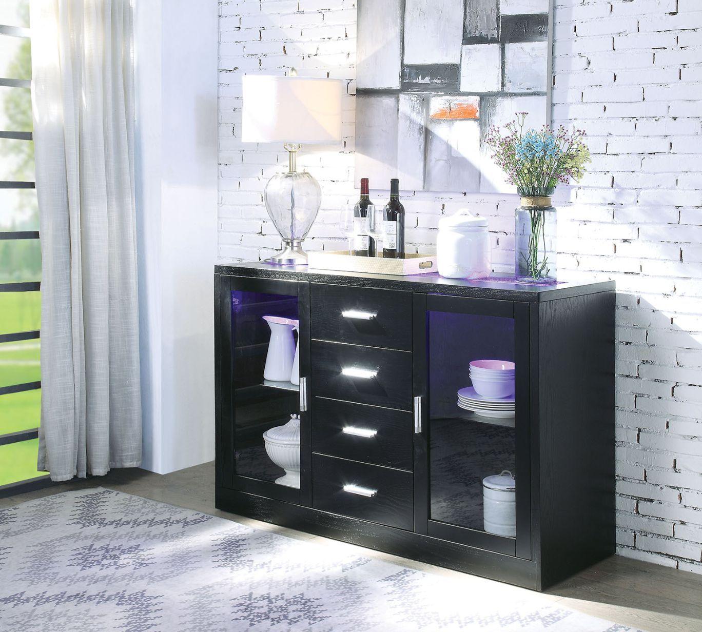 ACME - Bernice - Server - Black - 5th Avenue Furniture