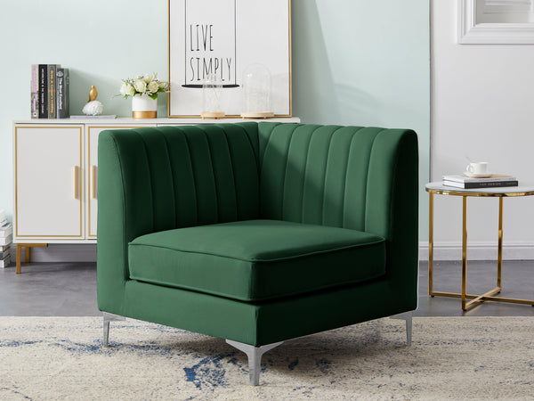 Meridian Furniture - Alina - Corner Chair - 5th Avenue Furniture