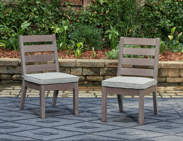 Hillside Barn - Gray / Brown - Chair With Cushion (Set of 2) - 5th Avenue Furniture