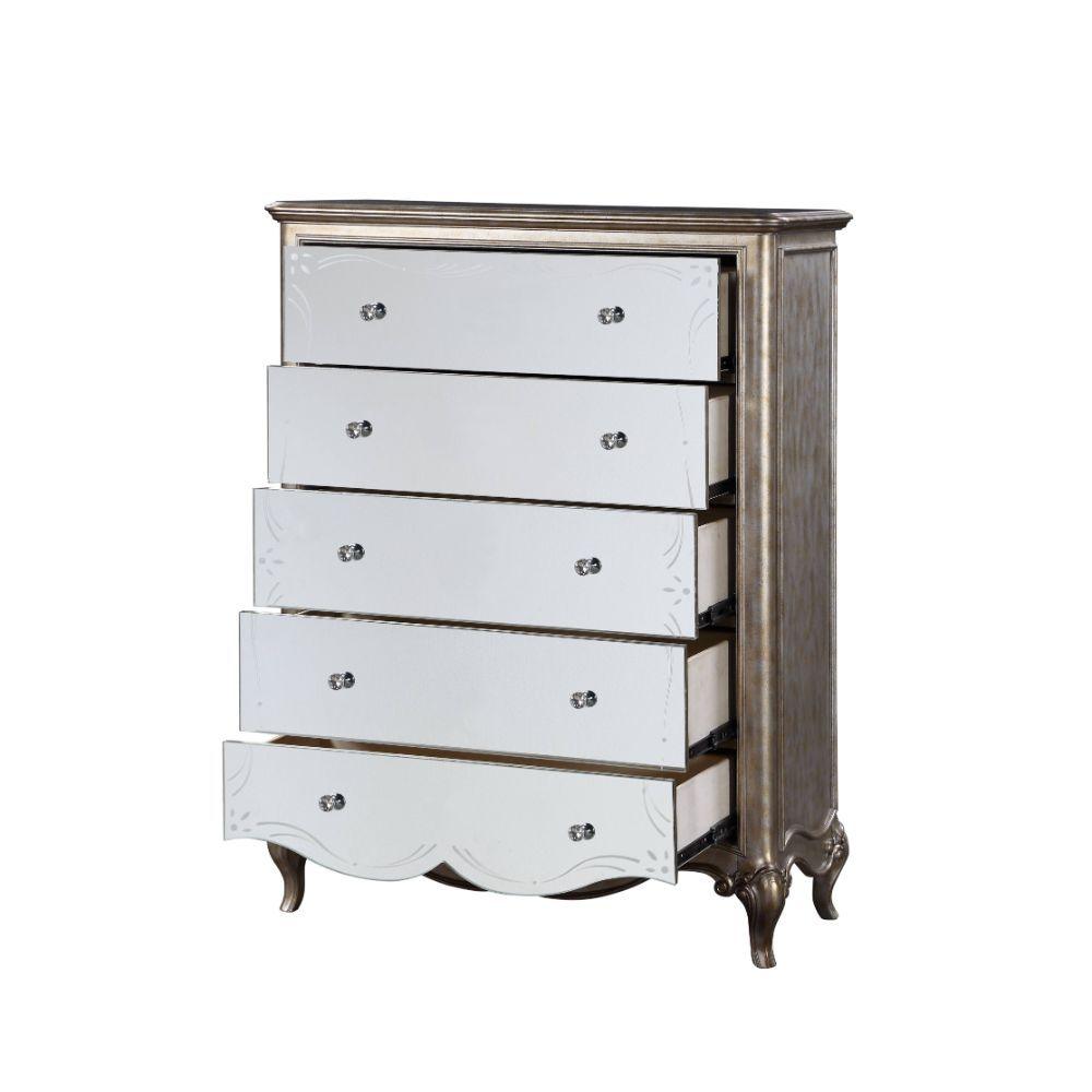 ACME - Esteban - Chest - Antique Champagne - 5th Avenue Furniture