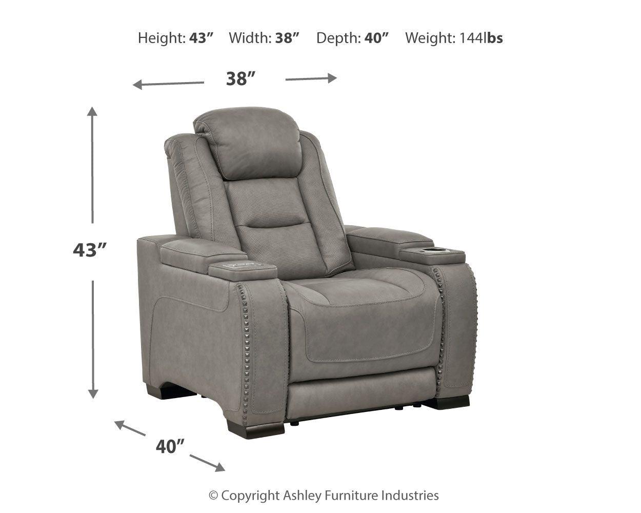 Ashley Furniture - The Man-Den - Power Recliner - 5th Avenue Furniture