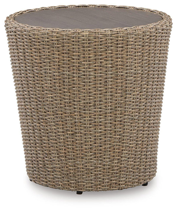 Signature Design by Ashley® - Danson - Beige - Round End Table - 5th Avenue Furniture