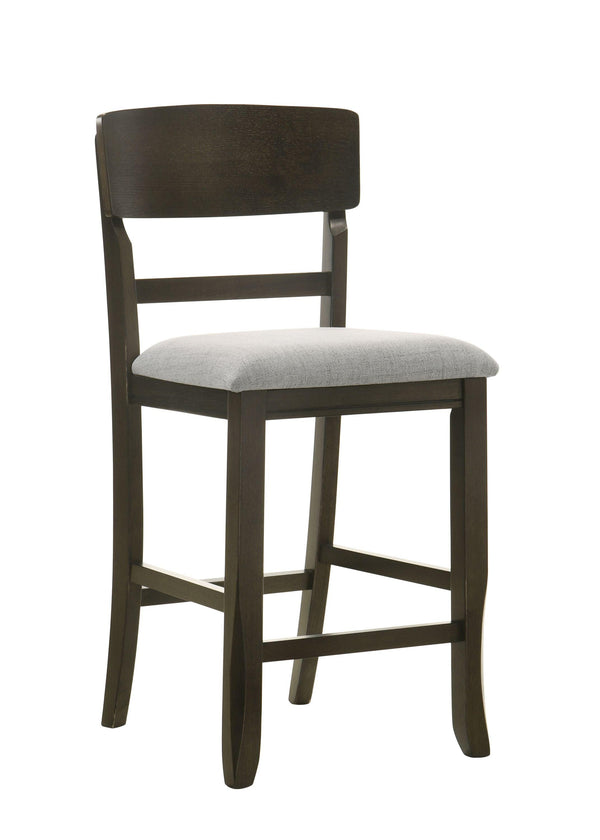 Crown Mark - Oakly - Counter Height Chair (Set of 2) - Pearl Silver - 5th Avenue Furniture