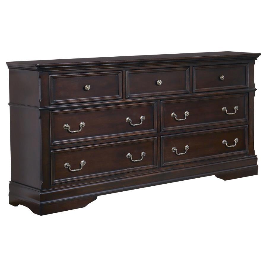 CoasterEssence - Cambridge - 7-Drawer Rectangular Dresser - Cappuccino - 5th Avenue Furniture