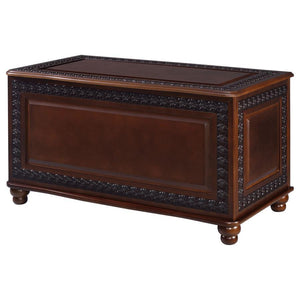 CoasterElevations - Finlay - Flip Open Storage Cedar Chest - Deep Tobacco - 5th Avenue Furniture