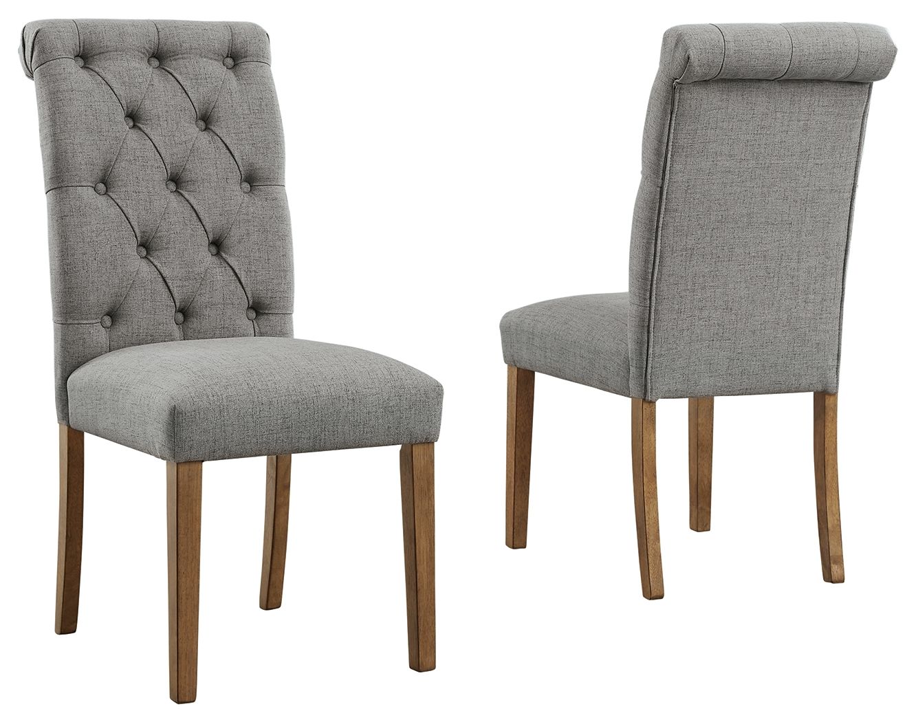 Harvina - Gray - Dining Uph Side Chair (Set of 2) - 5th Avenue Furniture