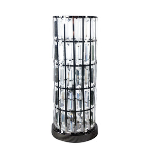 Crown Mark - Column - Table Lamp Nickel - Black - 5th Avenue Furniture