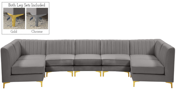 Meridian Furniture - Alina - Sectional - 5th Avenue Furniture
