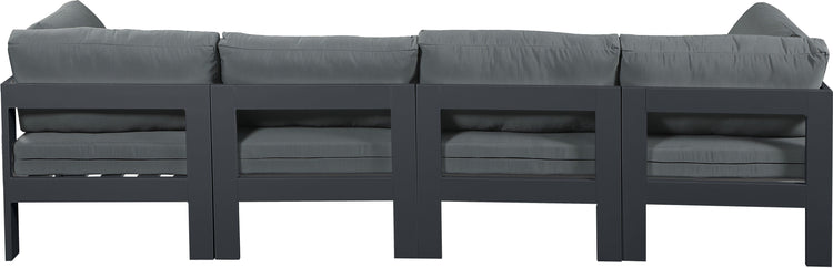 Meridian Furniture - Nizuc - Outdoor Patio Modular Sofa - Dark Grey - Modern & Contemporary - 5th Avenue Furniture