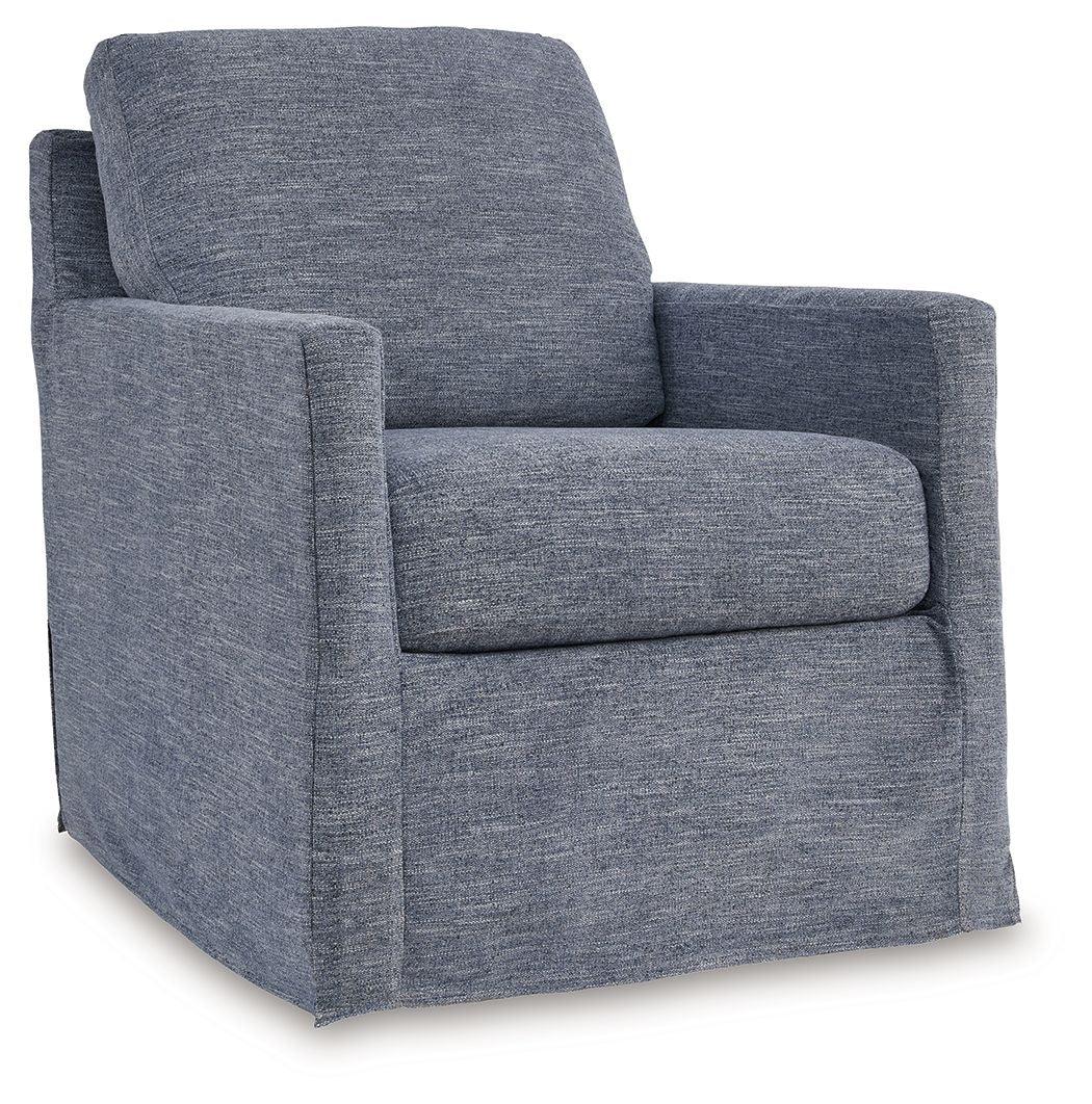 Signature Design by Ashley® - Nenana Next-gen Nuvella - Swivel Glider Accent Chair - 5th Avenue Furniture