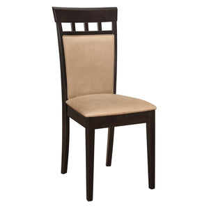 CoasterEveryday - Gabriel - Upholstered Side Chairs (Set of 2) - Cappuccino And Tan - 5th Avenue Furniture