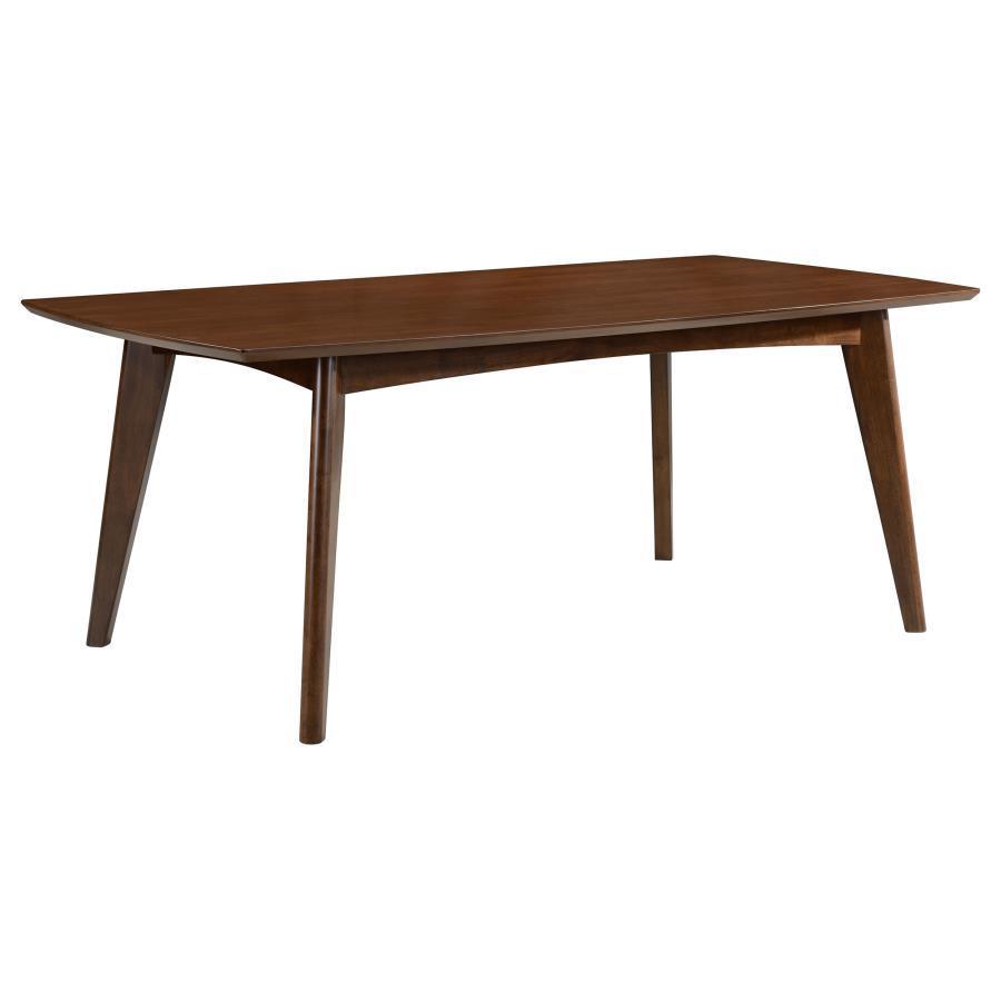 CoasterEssence - Malone - Rectangular Dining Table - Dark Walnut - 5th Avenue Furniture