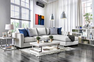 Furniture of America - Ornella - Sectional - Light Gray / Blue - 5th Avenue Furniture