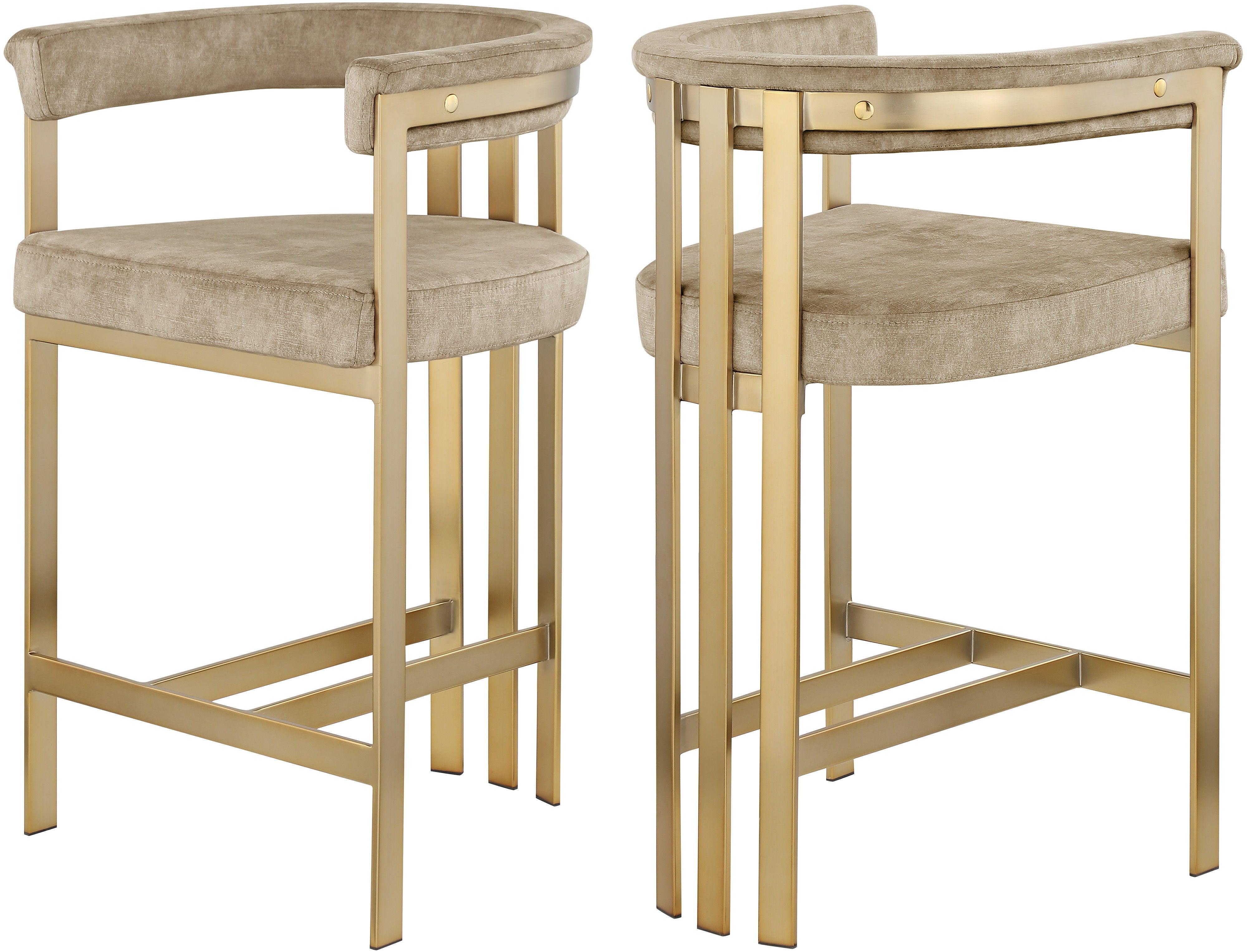 Meridian Furniture - Marcello - Counter Stool - Beige - 5th Avenue Furniture