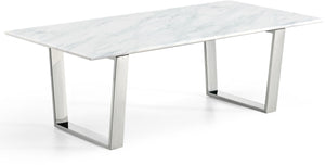 Meridian Furniture - Carlton - Coffee Table - Pearl Silver - 5th Avenue Furniture