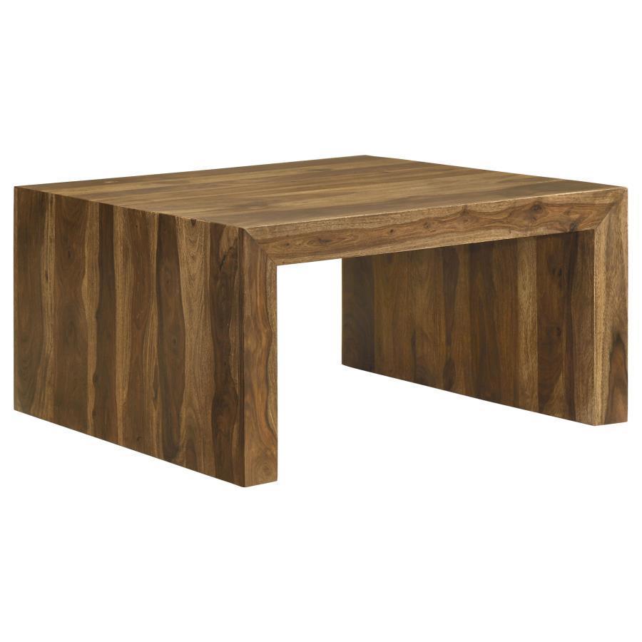 Coaster Fine Furniture - Odilia - Square Solid Wood Coffee Table - Auburn - 5th Avenue Furniture