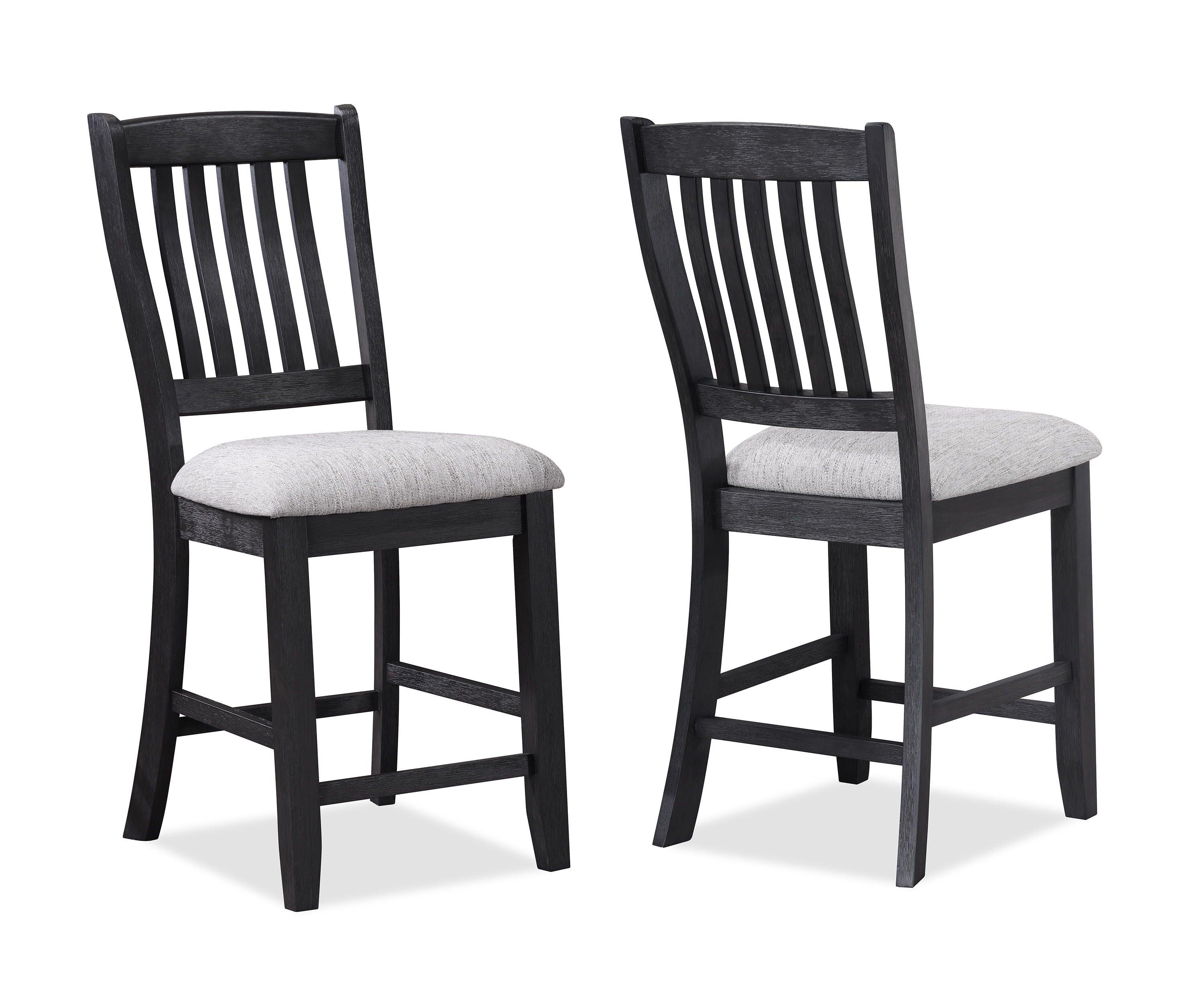 Crown Mark - Buford - Counter Height Chair (Set of 2) - Light Grey - 5th Avenue Furniture