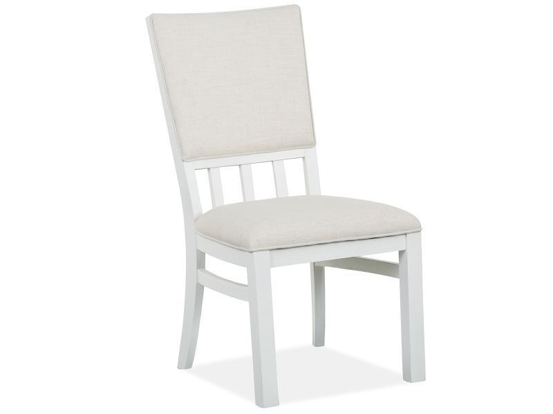 Magnussen Furniture - Harper Springs - Dining Side Chair With Upholstered Seat & Back (Set of 2) - Silo White - 5th Avenue Furniture