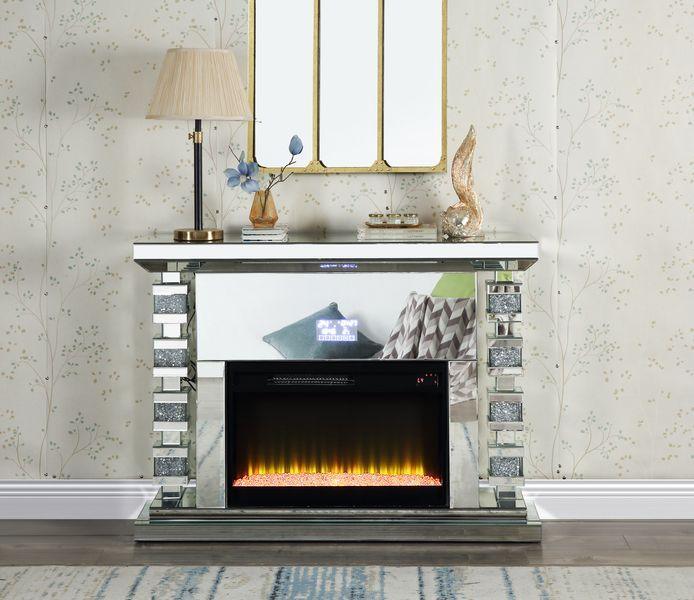 ACME - Noralie - Fireplace - Mirrored - 36" - 5th Avenue Furniture