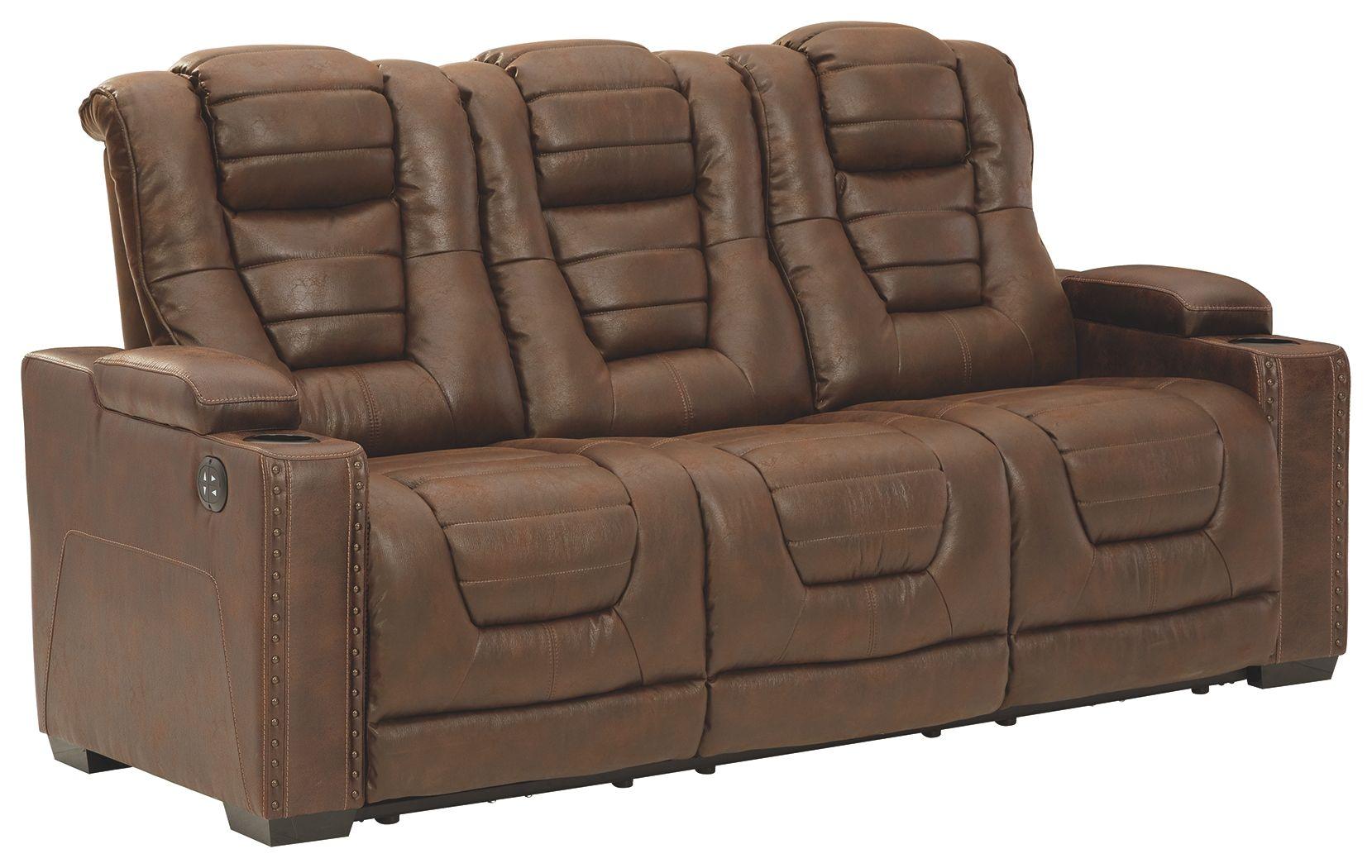 Ashley Furniture - Owner's - Thyme - Pwr Rec Sofa With Adj Headrest - 5th Avenue Furniture