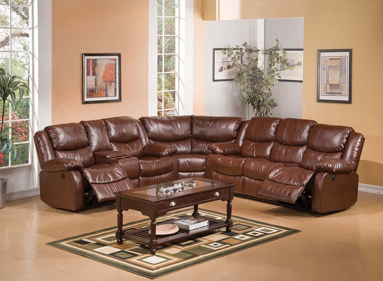 ACME - Fullerton - Wedge - Brown Bonded Leather Match - 5th Avenue Furniture