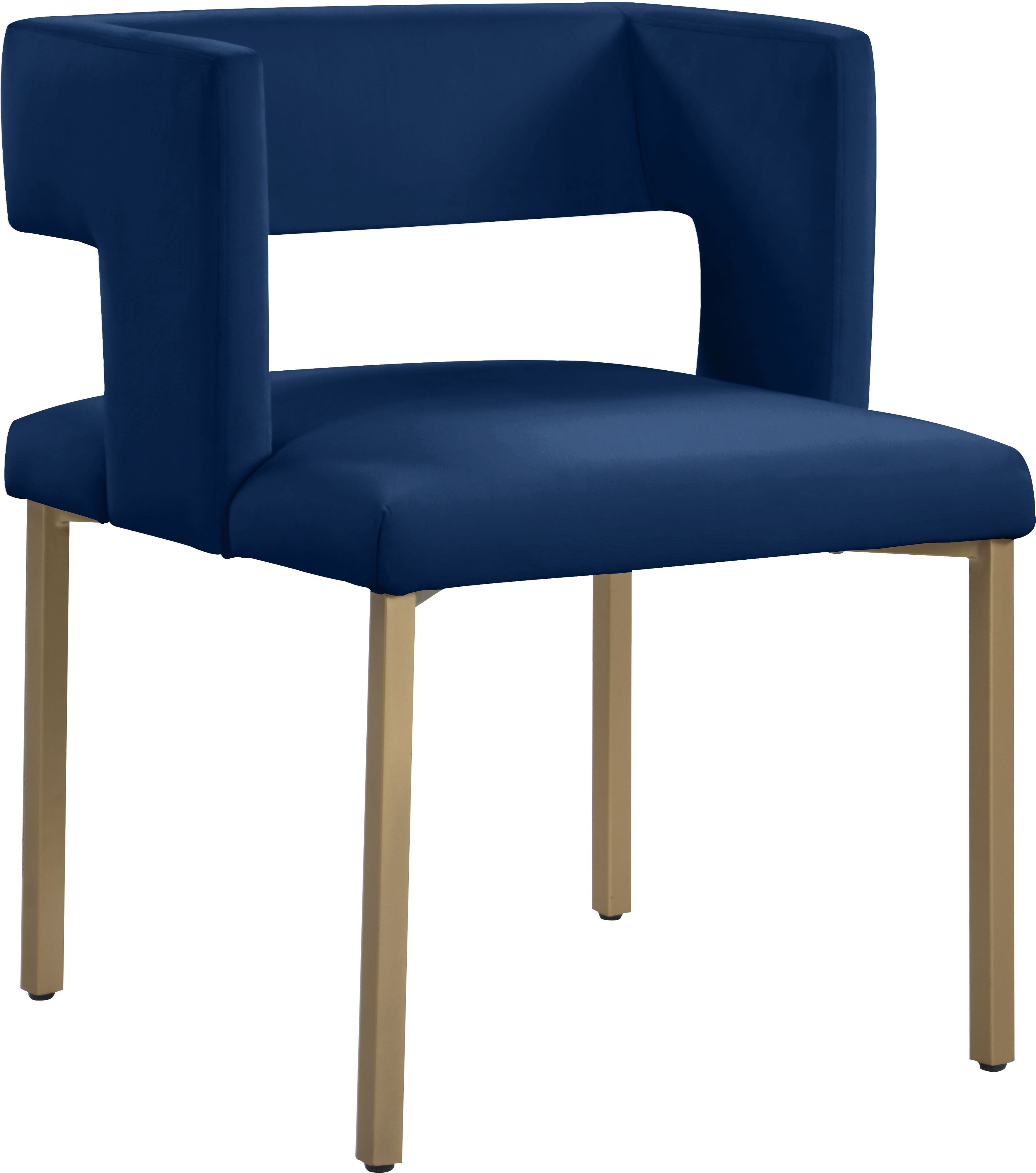 Caleb - Dining Chair with Gold Legs (Set of 2) - 5th Avenue Furniture