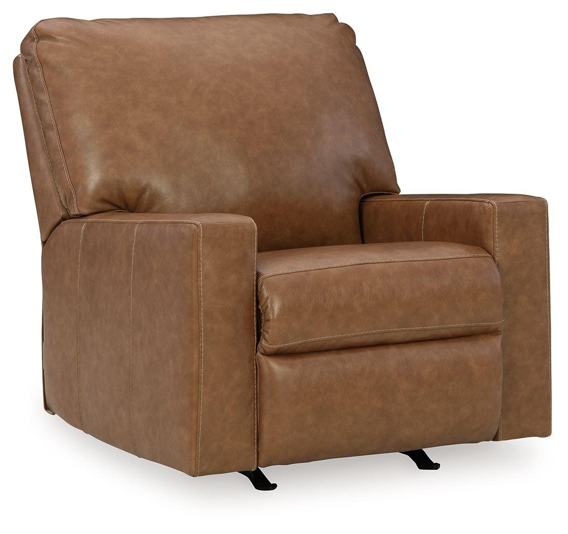 Signature Design by Ashley® - Bolsena - Caramel - Rocker Recliner - 5th Avenue Furniture