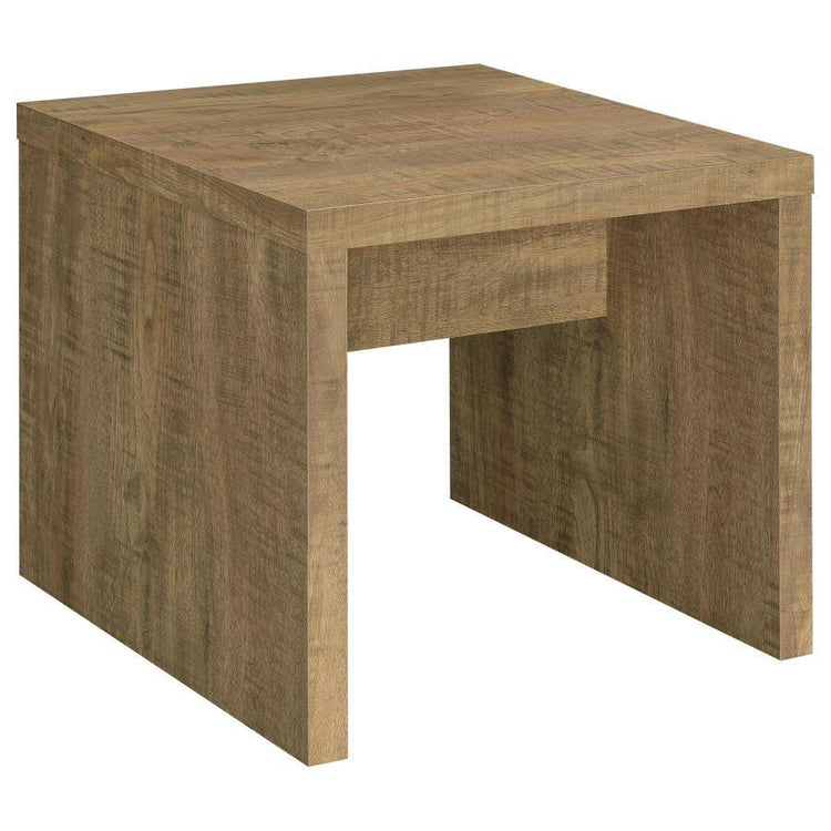 Coaster Fine Furniture - Lynette - Square Engineered Wood End Table - Mango - 5th Avenue Furniture