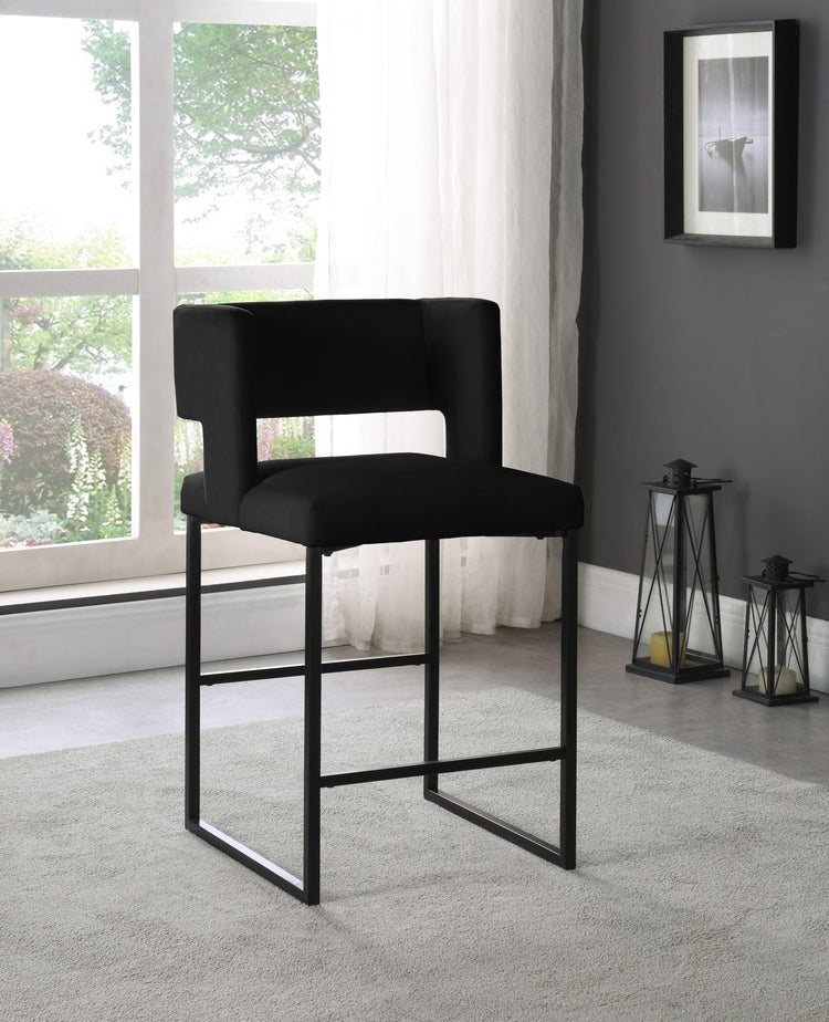 Meridian Furniture - Caleb - Counter Stool (Set of 2) - 5th Avenue Furniture