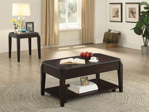 CoasterEssence - Baylor - Square End Table - Walnut - 5th Avenue Furniture