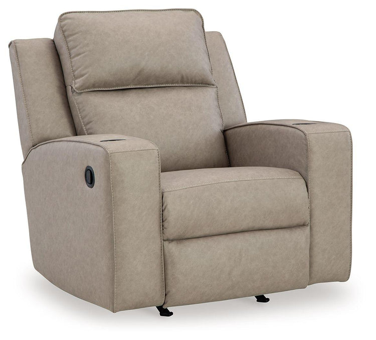 Signature Design by Ashley® - Lavenhorne - Pebble - Rocker Recliner - 5th Avenue Furniture