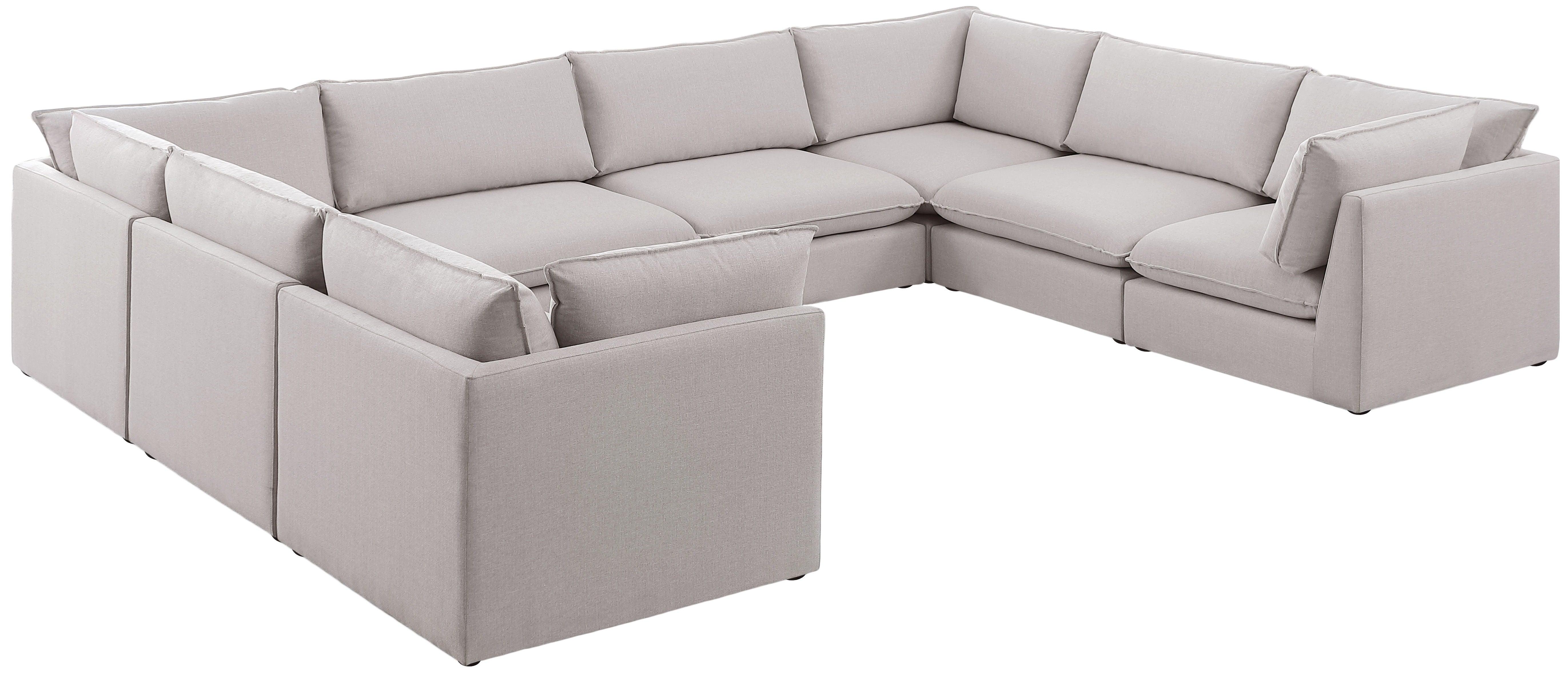 Meridian Furniture - Mackenzie - Modular Sectional 8 Piece - Beige - 5th Avenue Furniture